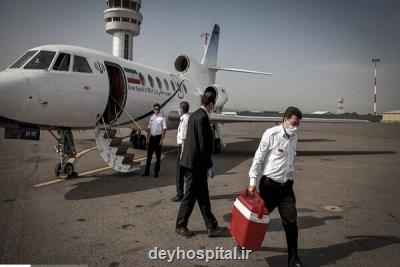 نخستین انتقال هوایی کبد مرگ مغزی از زاهدان به تهران