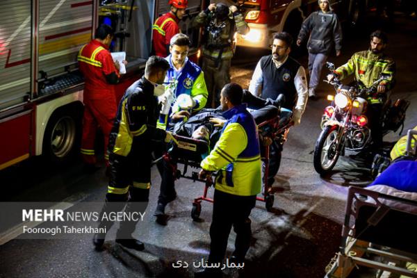 شرایط ۱۰ بیمار حادثه حریق در بیمارستان گاندی