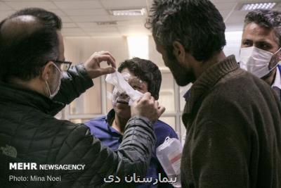 وضعیت لطمه های چشمی مصدومان حوادث چهارشنبه سوری